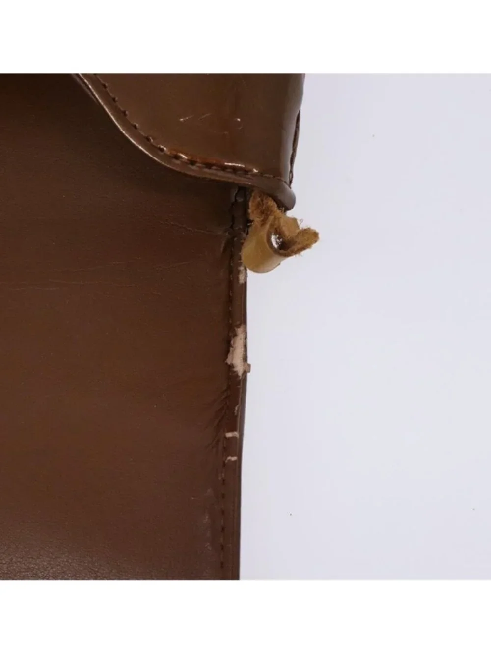 Authentic LOUIS VUITTON Monogram Vernis Thompson Street Bag Bronze M91124 LV